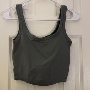 Gray Workout Tank Top